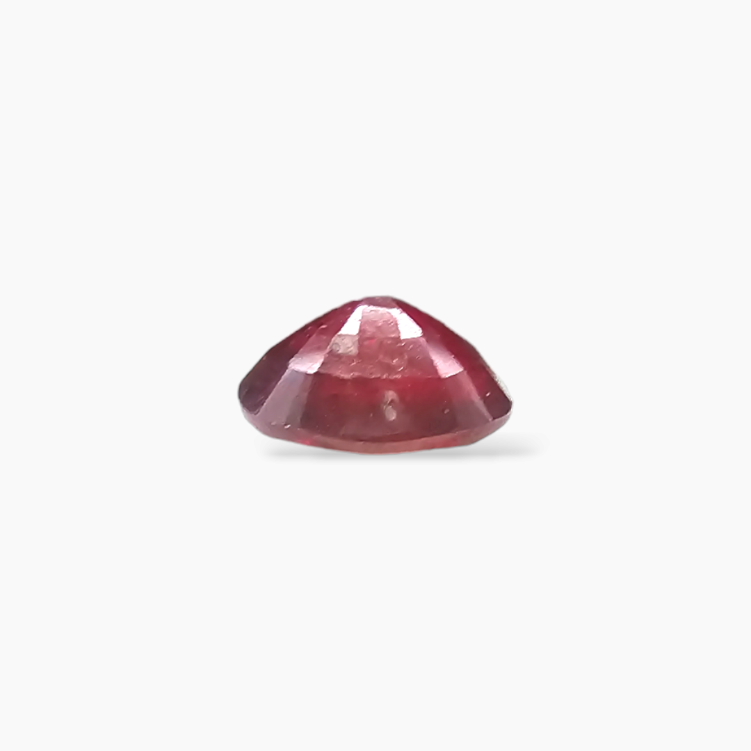 Natural Ruby 1 Carat Oval Shape from Mozambique in 7.5 x 6.2 mm