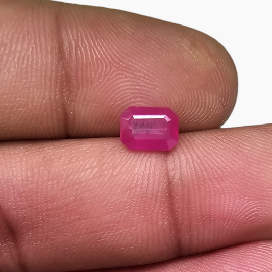 1.11 Carat Octagon Pink Ruby Natural Elegance | Mozambique Origin | $225/ct