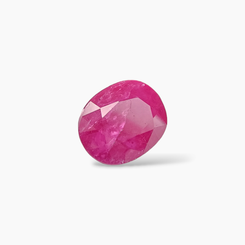 Vibrant Oval Natural Pink Ruby Mozambique Origin 2.94 Carats