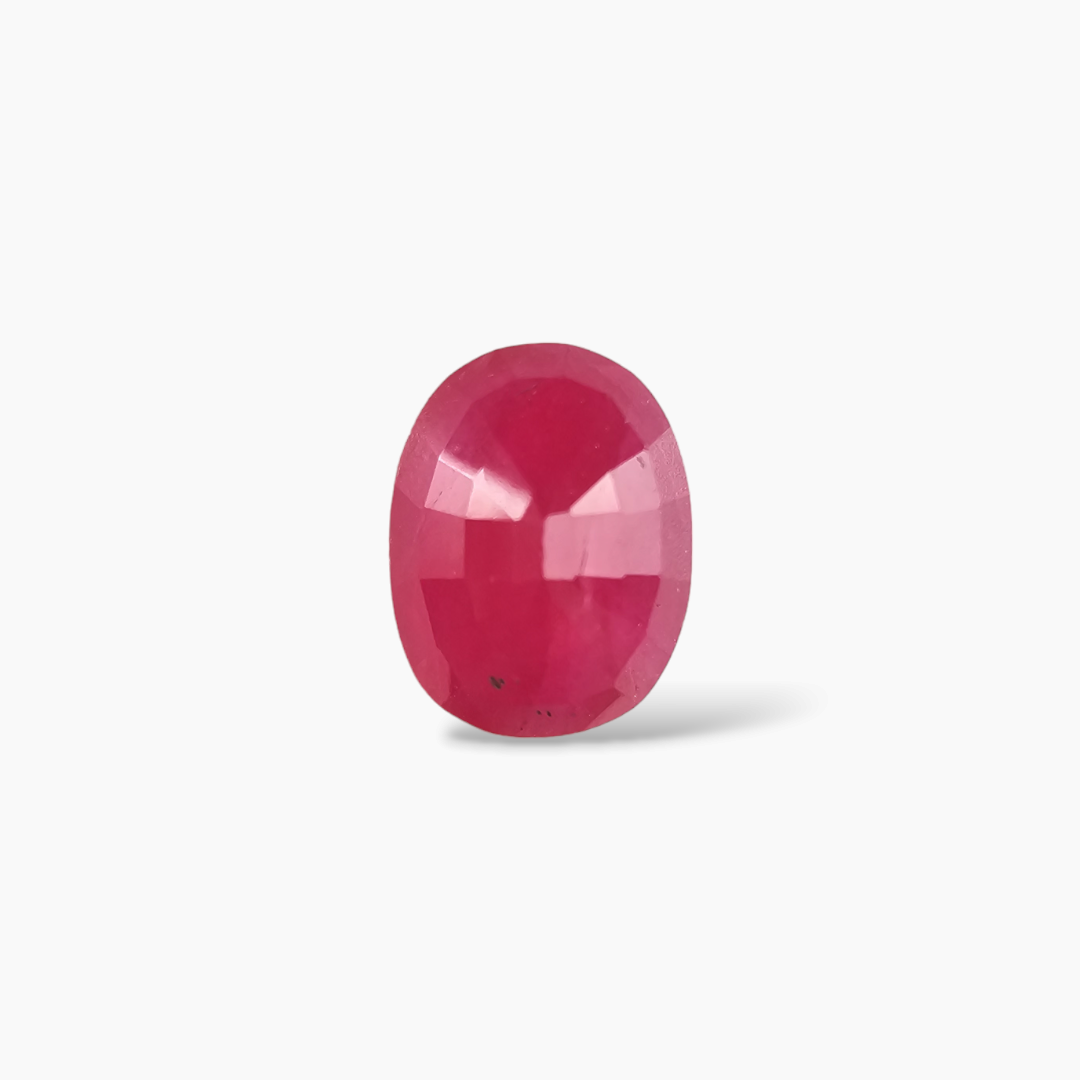 Vibrant Oval Natural Pink Ruby Mozambique Origin 2.94 Carats