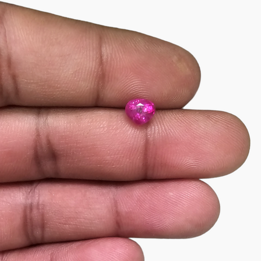 Natural Pink Ruby Gemstone 1.08 Carats from Burma