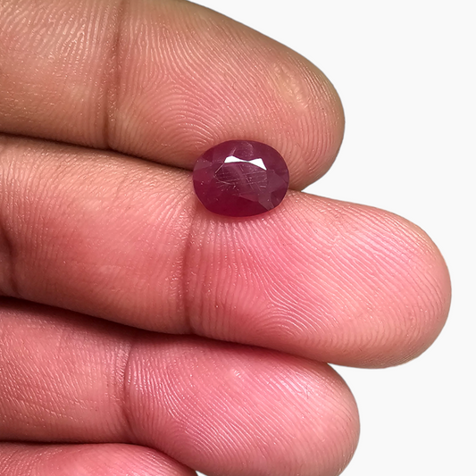 Mozambique Natural Stone of Ruby in 2.86 Carats | Buy Pink Ruby Gemstones