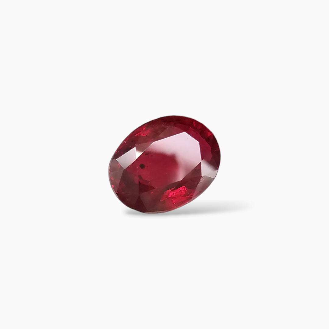 Natural Ruby Oval Cut 1.38 Carat from Mozambique in Red Color