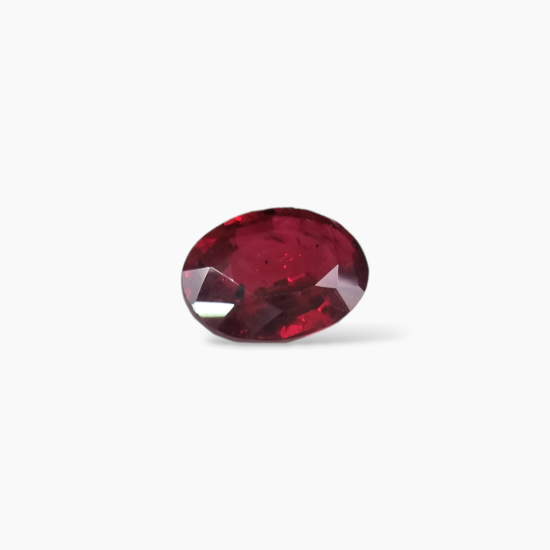 Natural Ruby Oval Cut 1.25 Carat  from Mozambique Red Color