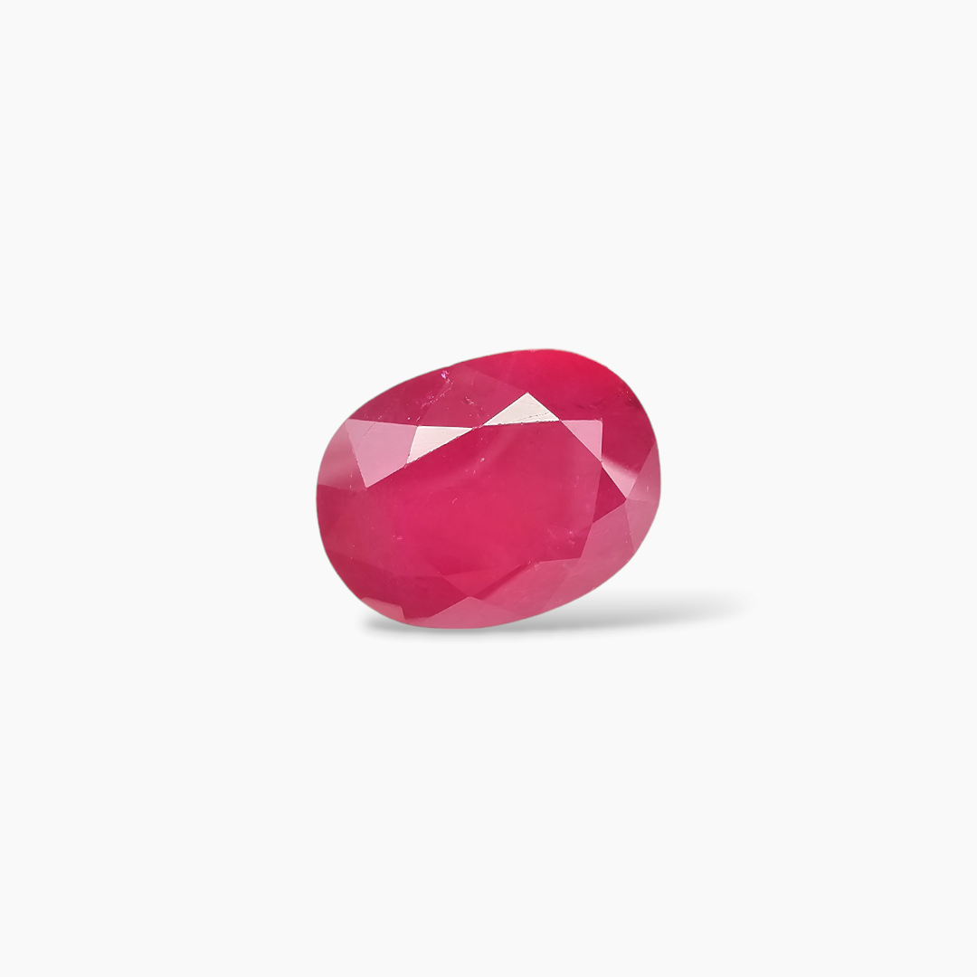 Ruby oval 7 carats burma 