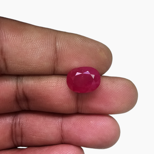 ruby oval 7 carats burma