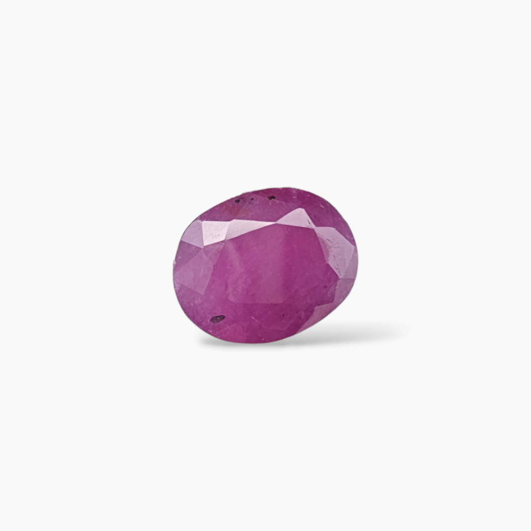 Mozambique Gemstone of Natural Ruby in Pink 4.12 Carats Oval Shape