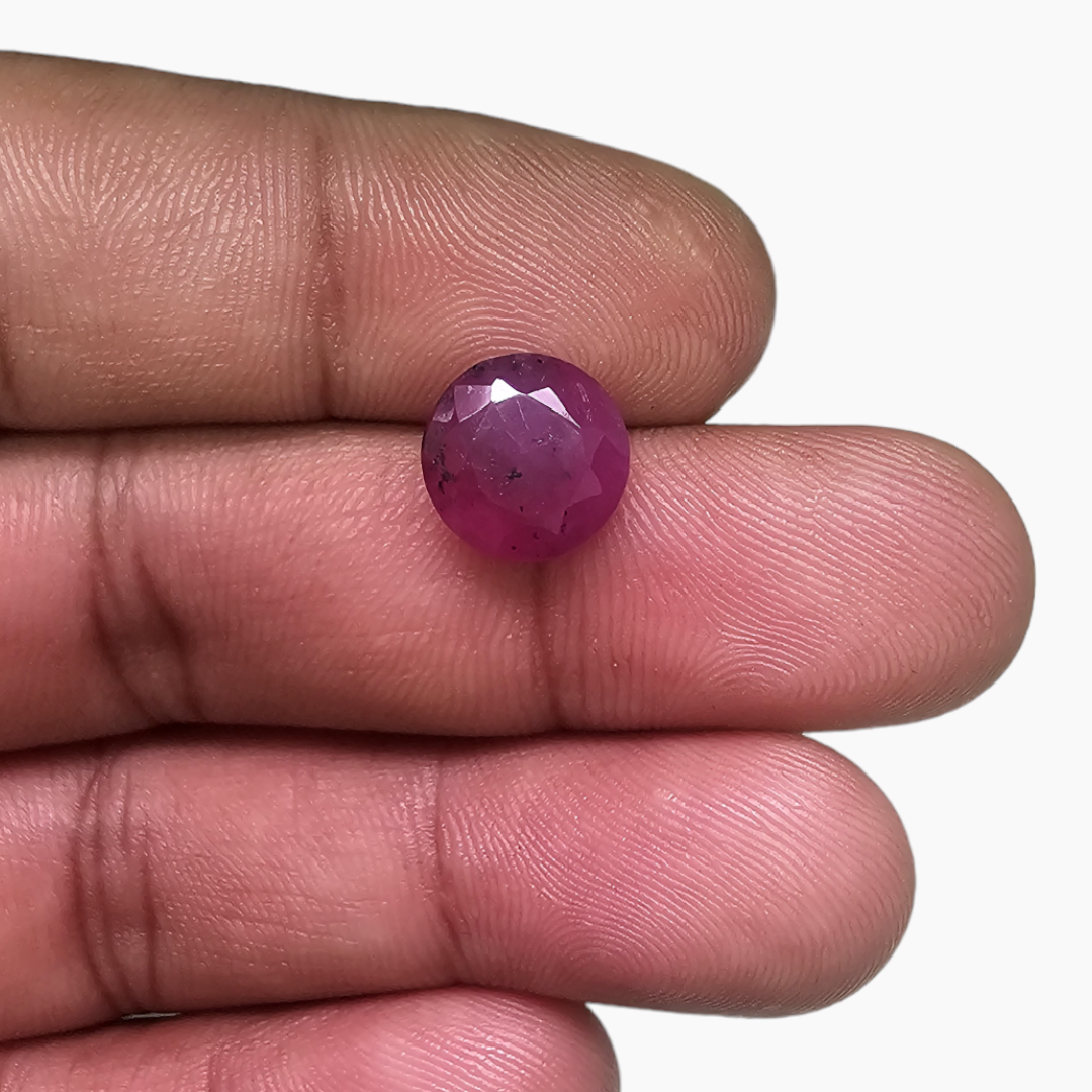 Mozambique Natural Ruby Gemstone in 4.41 Carats | Buy Pink Stone 10mm Size