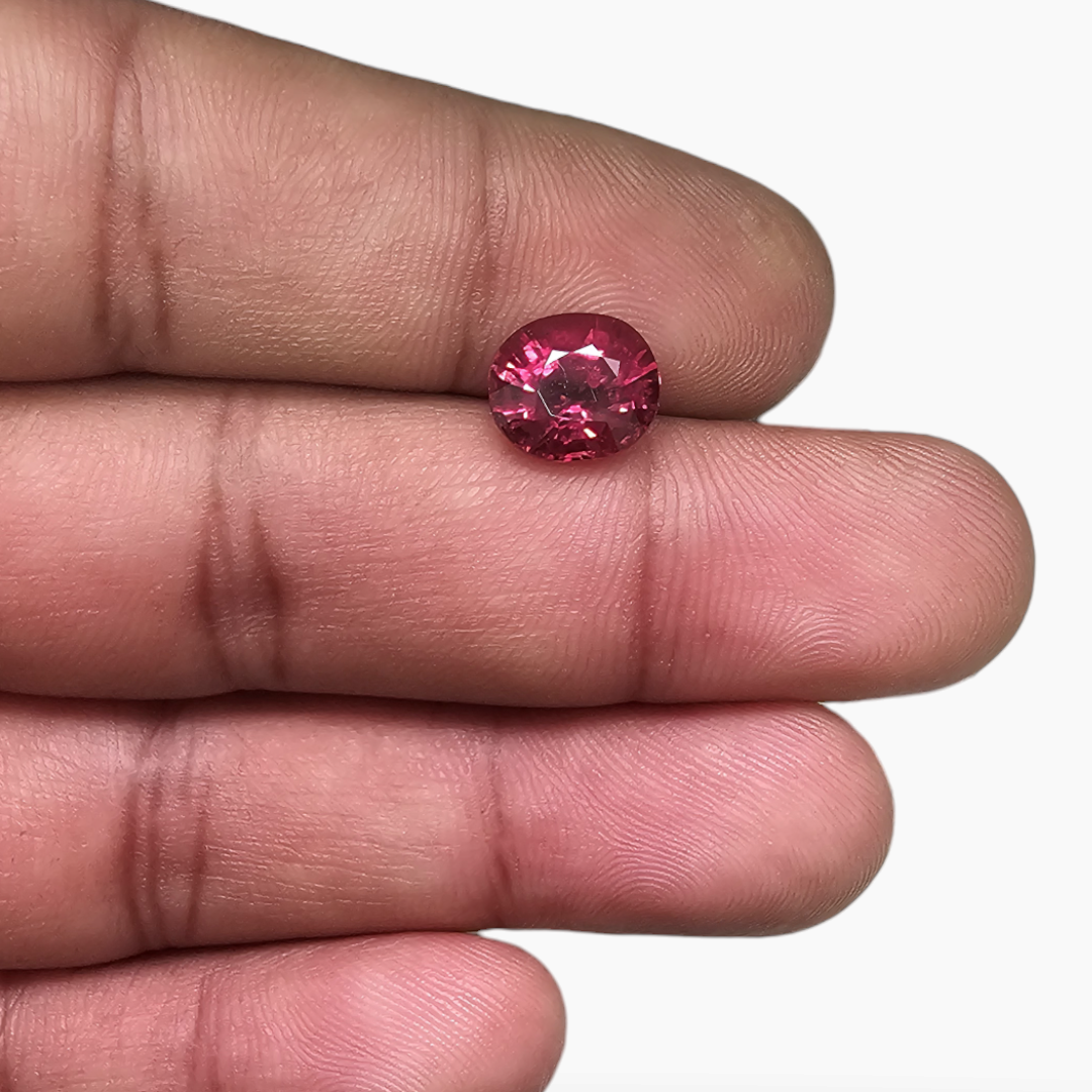 Pink Tourmaline From Africa in Pink Color with 2.75 Carats Weight