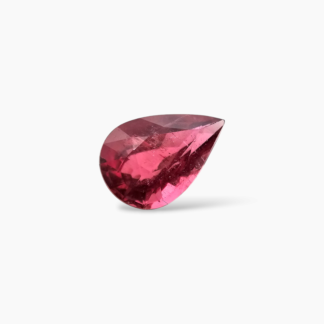Pink Tourmaline Natural in Pear Cut From Africa 2.68 Carats with 11.5 by 8 MM