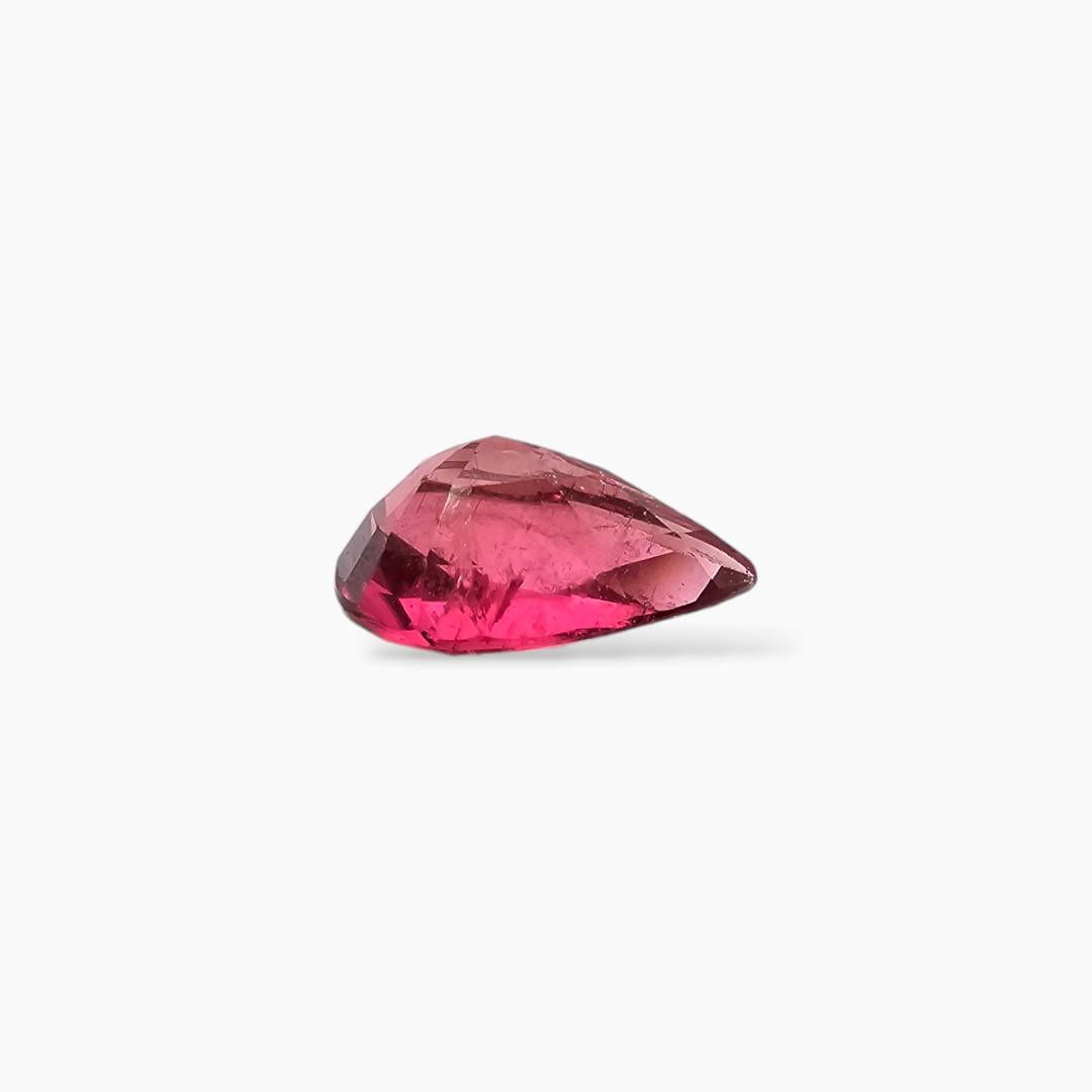 Pink Tourmaline Natural in Pear Cut From Africa 2.68 Carats with 11.5 by 8 MM