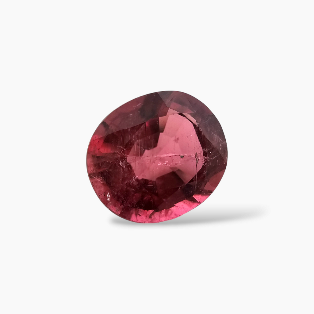Natural Pink Tourmaline 3.16 Carats From Africa in Oval Shape 9.5 by 8.5 mm