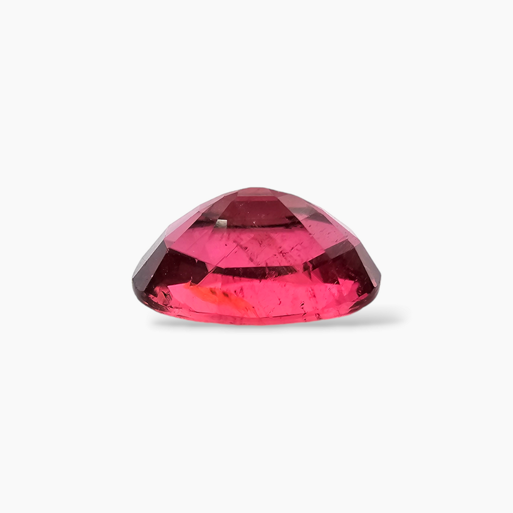 Natural Rubellite Tourmaline 3.32 Carats with 11.6 by 7.77 mm in Oval Cut