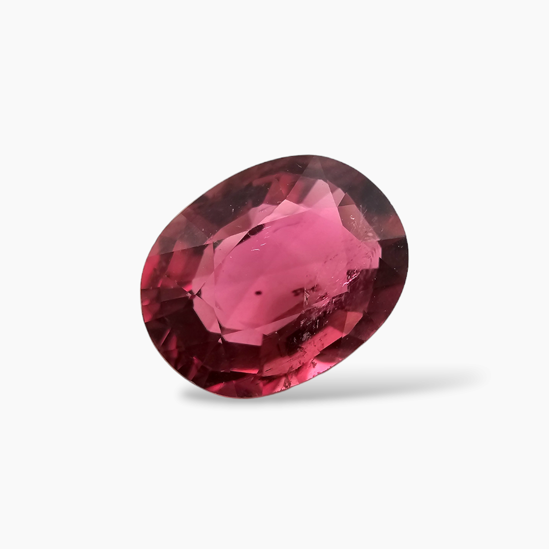 Oval Cut Natural Rubellite Tourmaline in 2.82 Carats with 10 by 8 mm Size