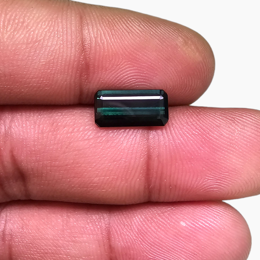 Natural Green Tourmaline in Emerald Cut Shape with 2.44 Carats Weight