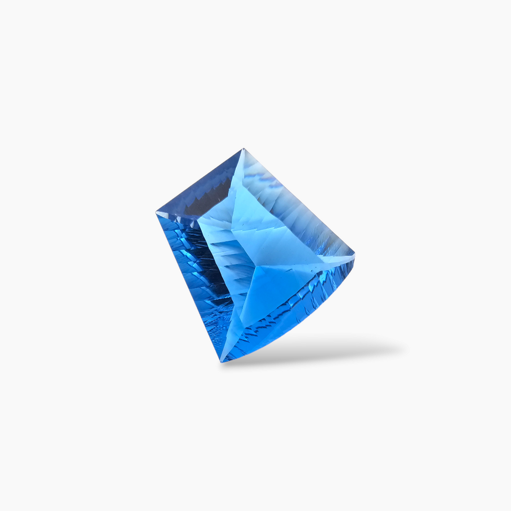 Natural Blue Topaz Gemstone in Fancy Shape with 56 Carats Weight for Sale