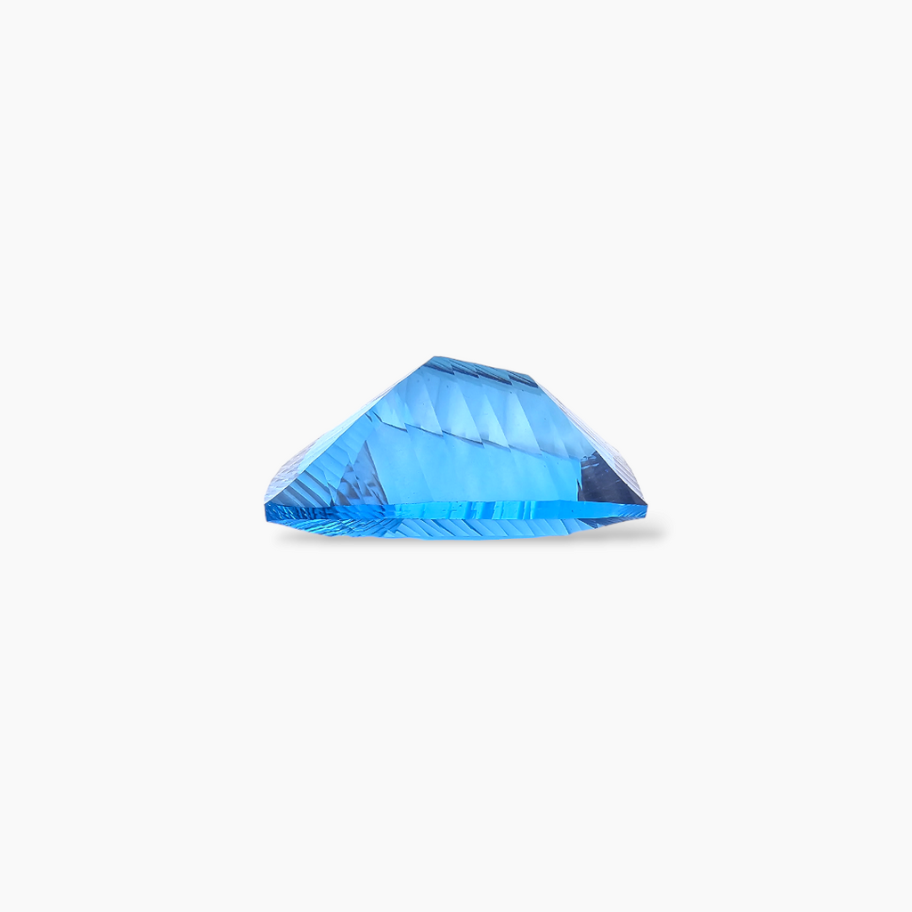 Natural Blue Topaz Gemstone in Fancy Shape with 56 Carats Weight for Sale