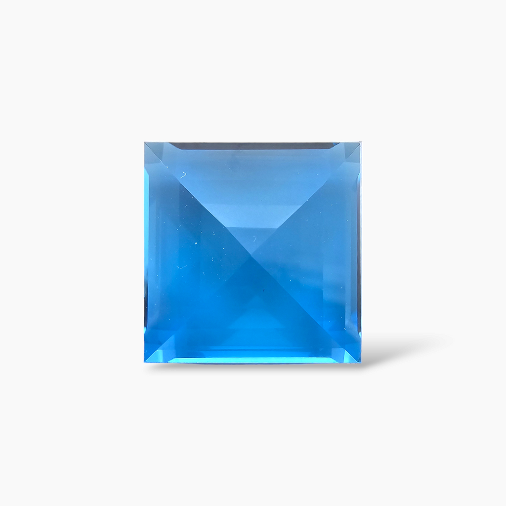 Natural Blue Topaz Stone Fancy Princess Cut in 40 Carats from Africa