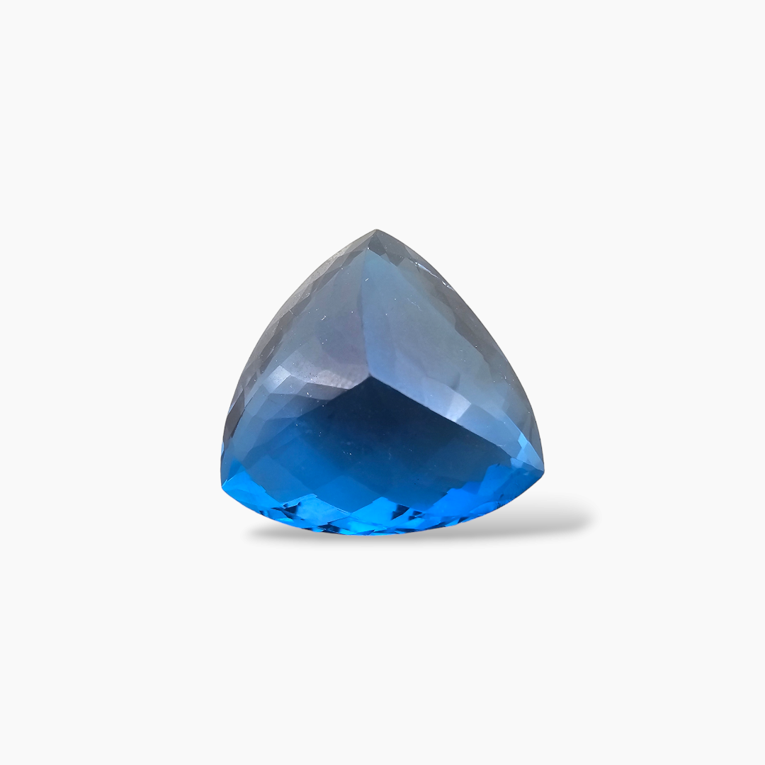 Natural Swiss Blue Topaz in 33 Carats with Trilliant Cut for Sale
