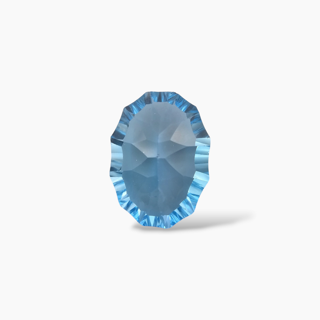 Natural Swiss Blue Topaz in 17.86 Carats in Fancy Cut from Africa
