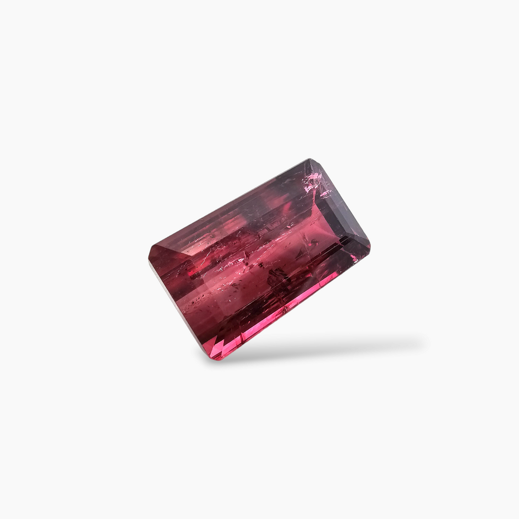 Natural Rubellite Tourmaline in Emerald Cut with 24 Carats for Sale