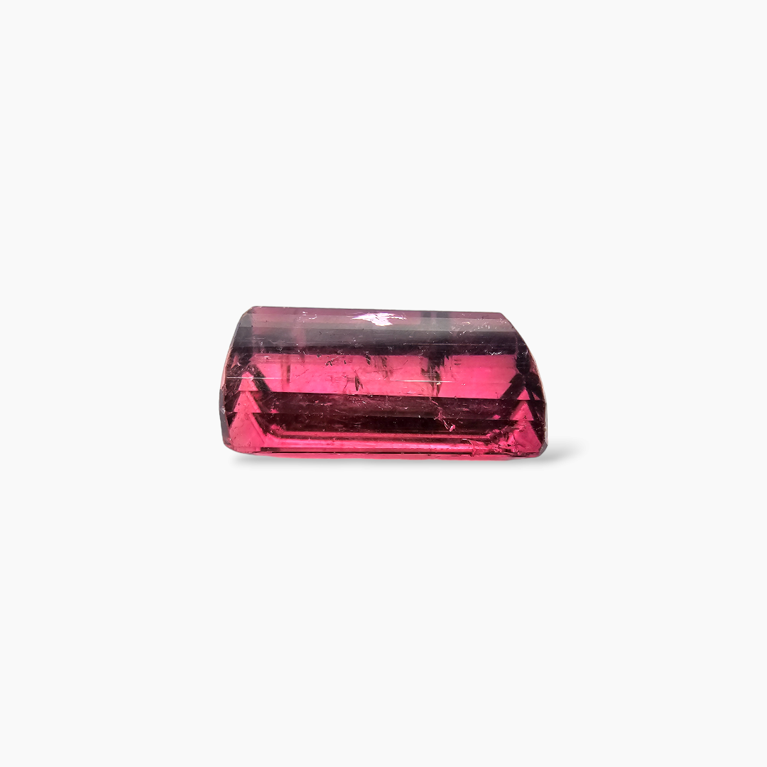 Natural Rubellite Tourmaline in Emerald Cut with 24 Carats for Sale