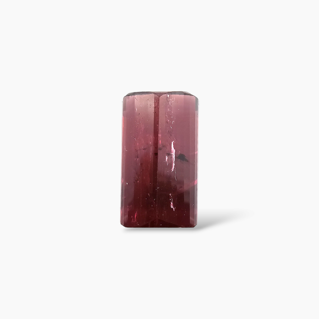 Natural Rubellite Tourmaline in Emerald Cut with 24 Carats for Sale