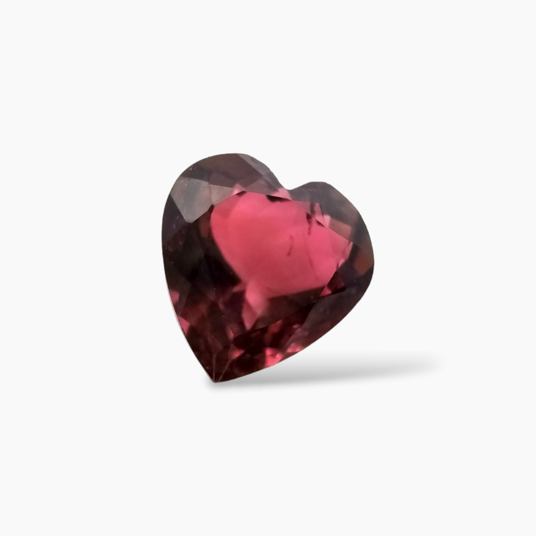 Natural Rubellite Tourmaline in Heart Shape with 2.34 Carats for Sale