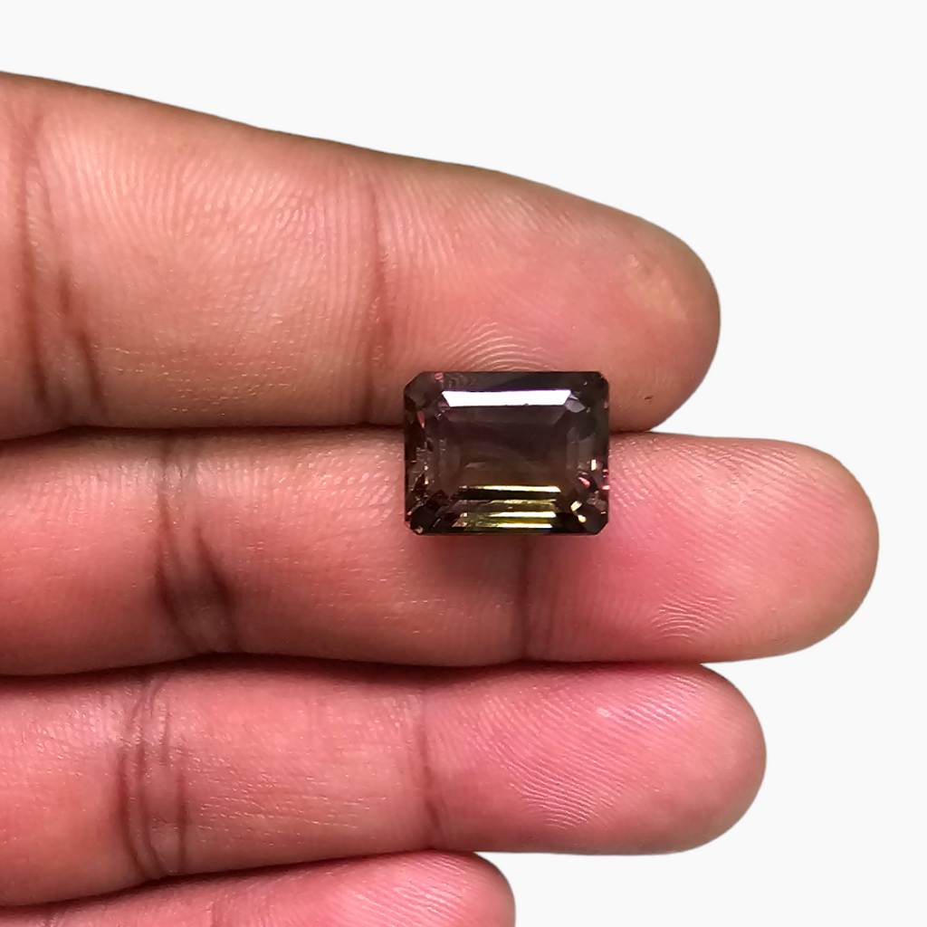 Natural Tourmaline in Three Shades Pink, Brown and Green 7.79 Carats