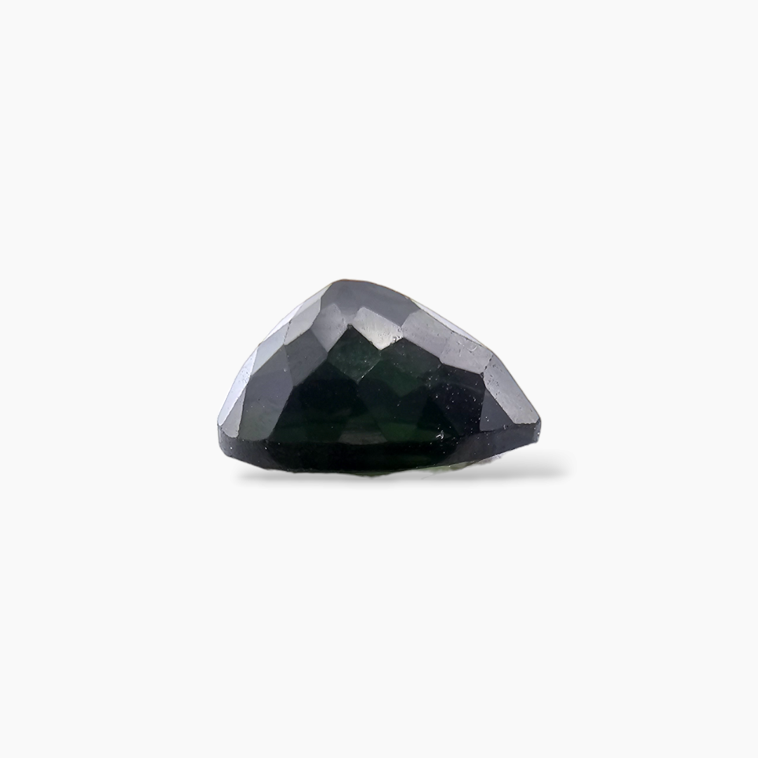Natural Green Tourmaline Gemstone in Pear Cut with 3.34 Carats Weight