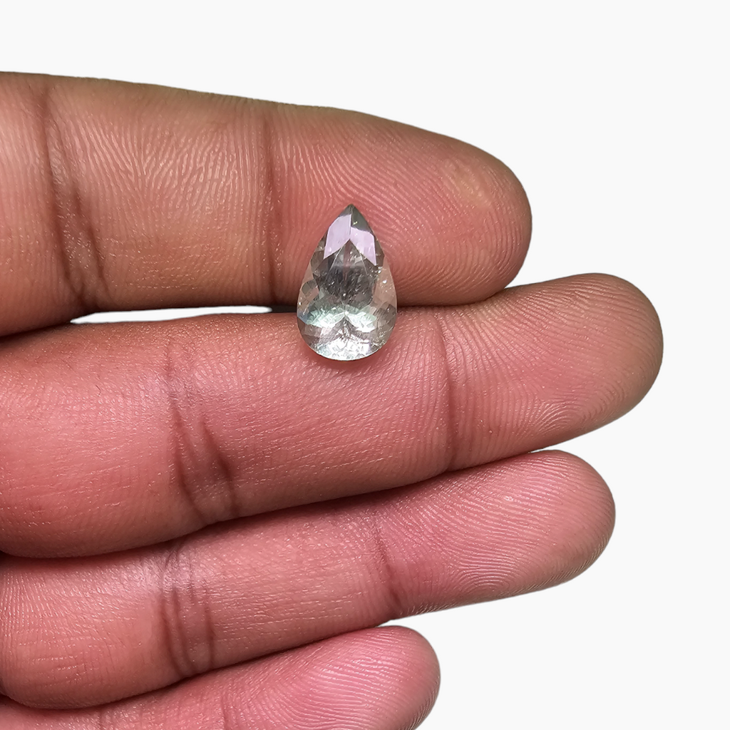 Natural Green Tourmaline Pear Cut in 2.77 Carats from Africa