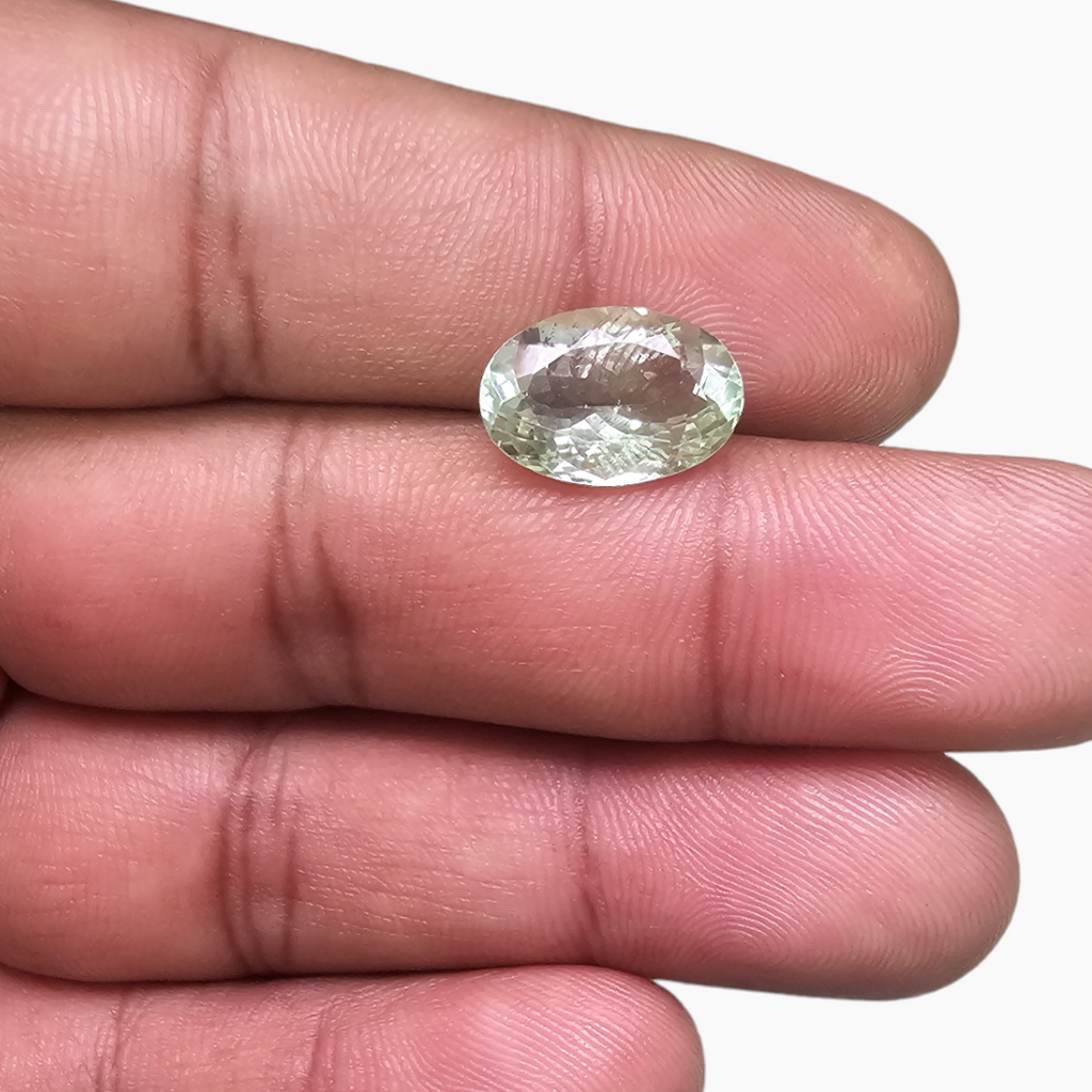 Natural Green Tourmaline Stone 4.53 Carats Weight in Oval Shape