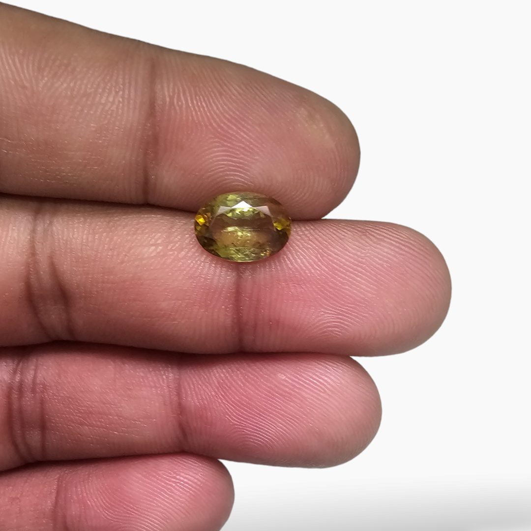 Natural Green Tourmaline from Africa Origin in 2.23 Carats with 10 by 7.4 MM