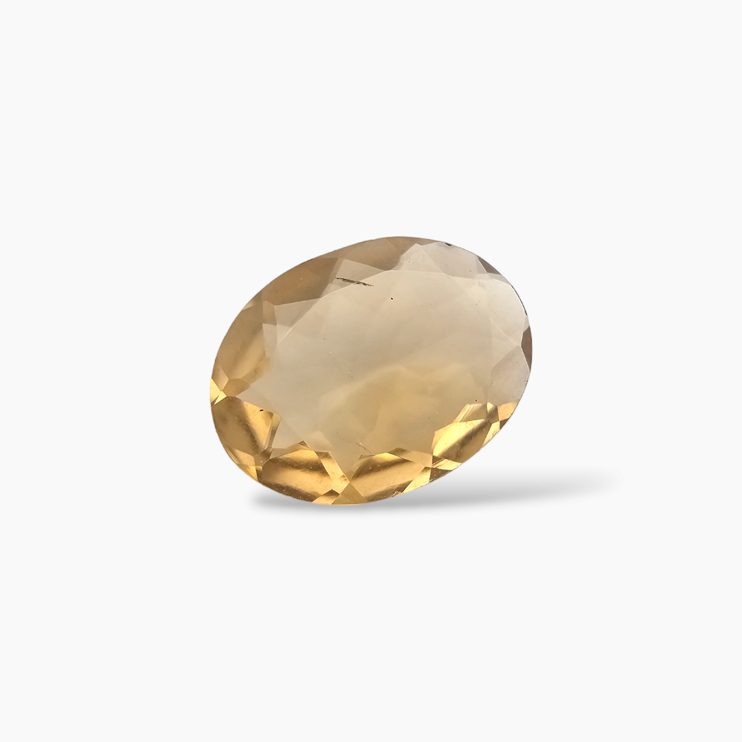 Natural Yellow Tourmaline Gemstone in Oval Cut with 1.44 Carats