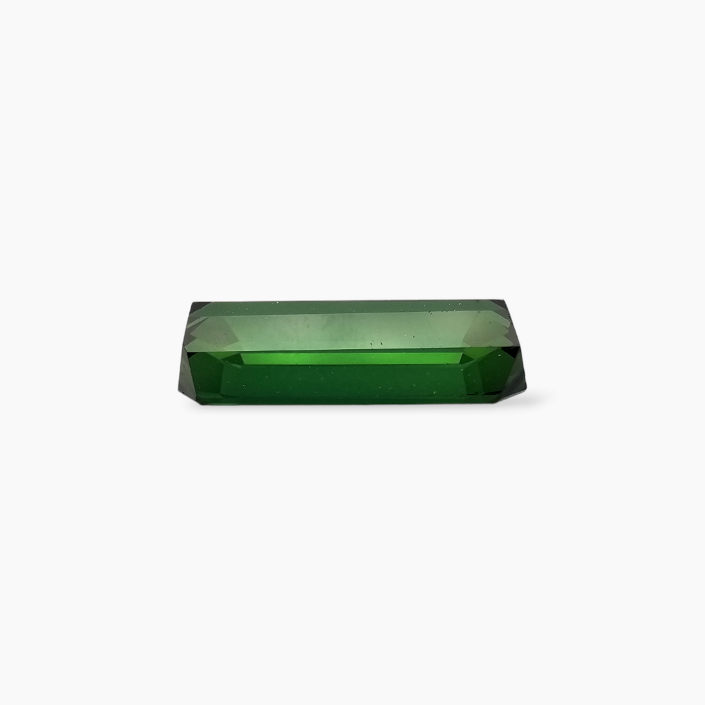 Natural Green Tourmaline Gemstone in Emerald Cut 3.44 Carats