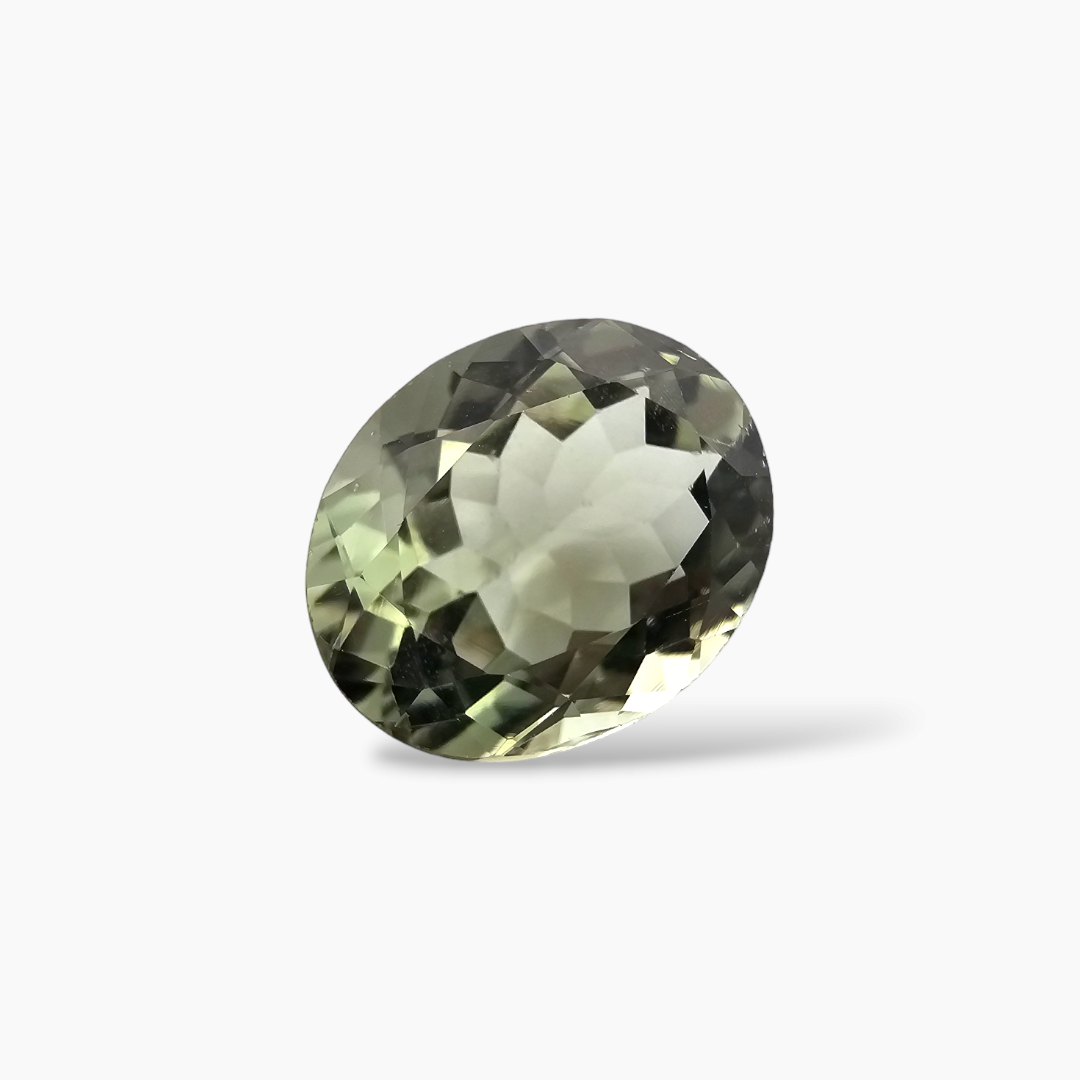 Natural Green Tourmaline Gemstone Oval Cut in 3.36 for Sale