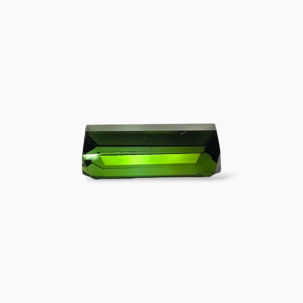Natural Green Tourmaline Gemstone in Emerald Cut 8.83 Carats