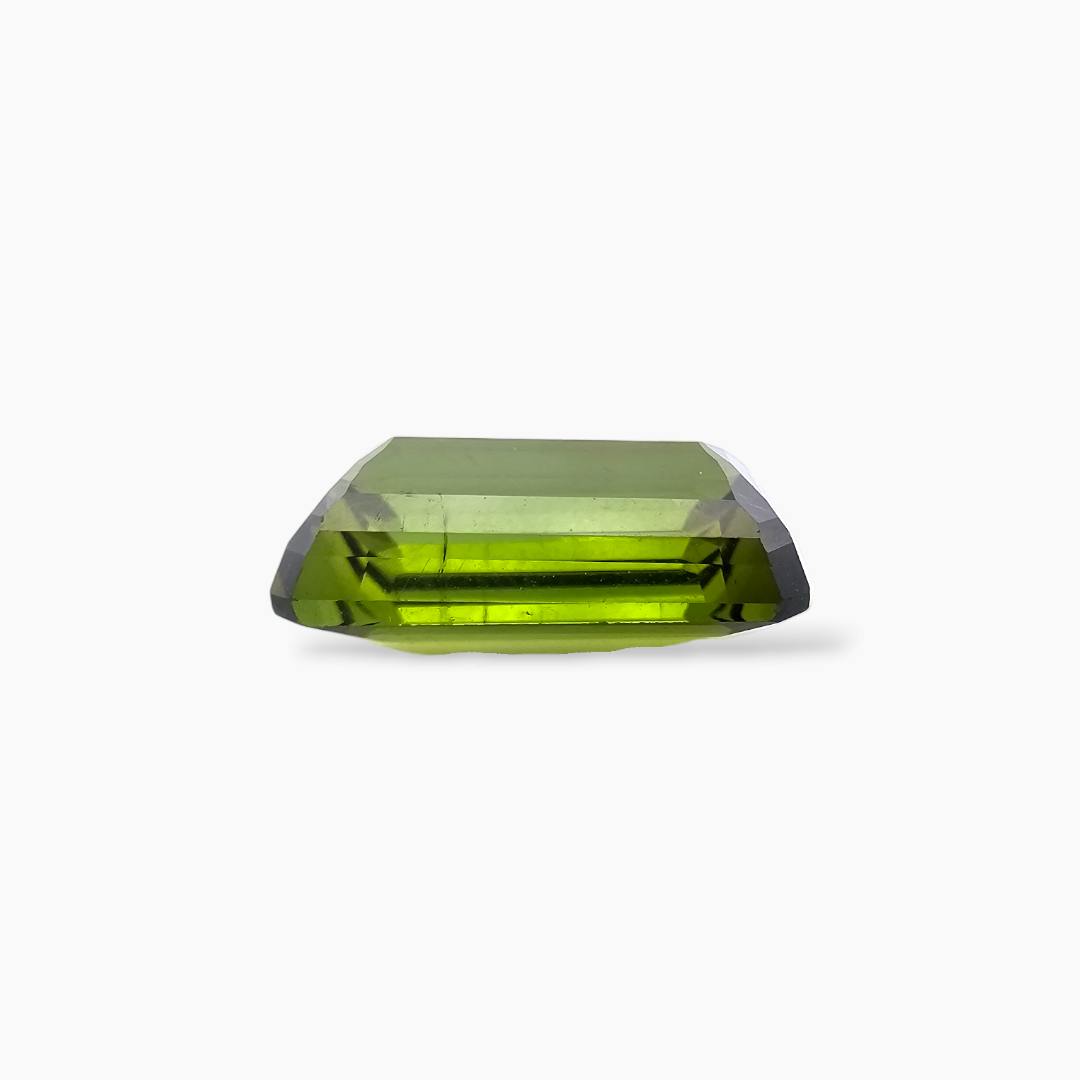Natural Green Tourmaline Gemstone in Emerald Cut 13.21 Carats