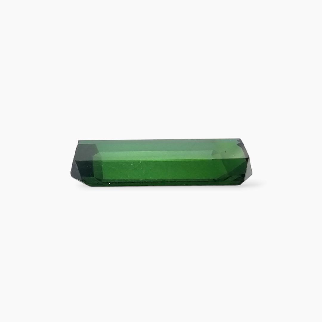 Natural Green Tourmaline Gemstone in 3.2 Carats Weight with 14 by 7 mm