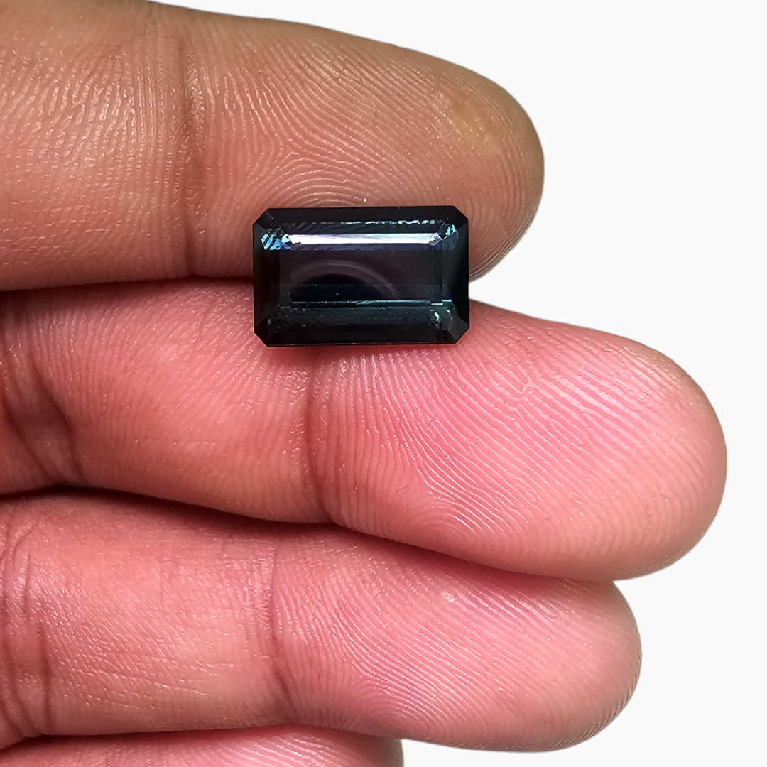 Natural Blue Tourmaline Gemstone 12 by 8 MM in 5.08 Carats