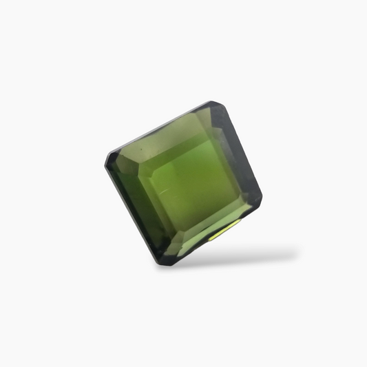 Natural Green Tourmaline in Emerald Cut 8.87 Carats Weight with 12 by 11 MM