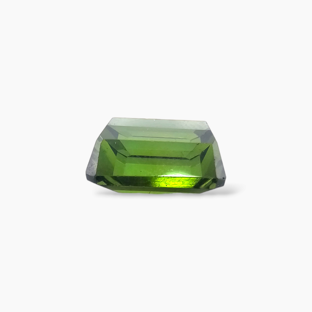 Natural Green Tourmaline in Emerald Cut 8.87 Carats Weight with 12 by 11 MM
