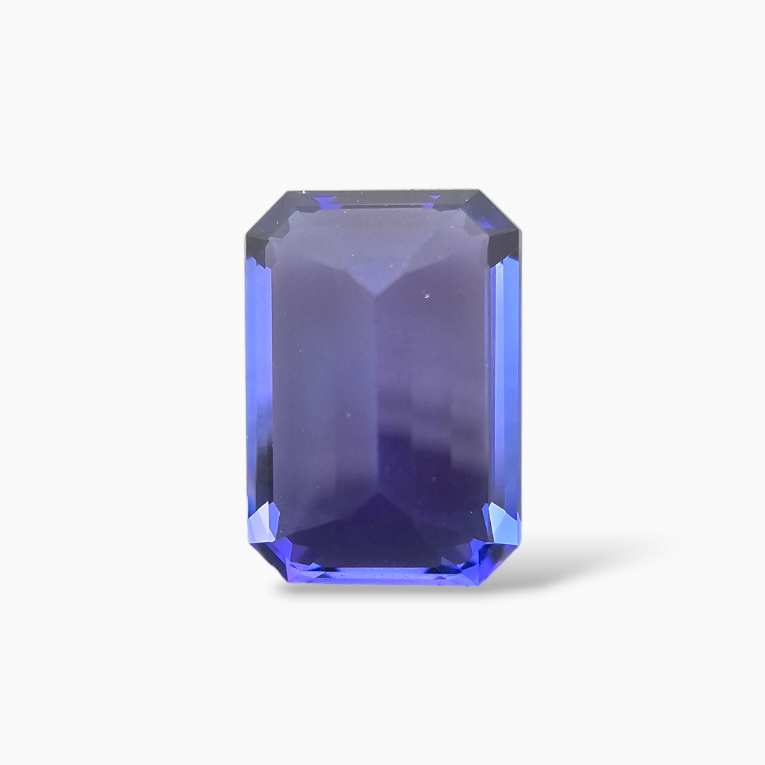 Natural Tanzanite Stone Emerald Cut 5.04 Carats for Sale in Blue Color