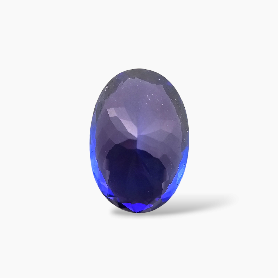 Natural Tanzanite Stone in Blue Emerald Shape 7.18 Carats for Sale