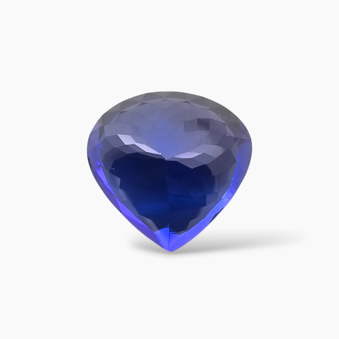 Natural Tanzanite Stone in Heart Shape 8.80 Carats with 12 by 13 MM for Sale