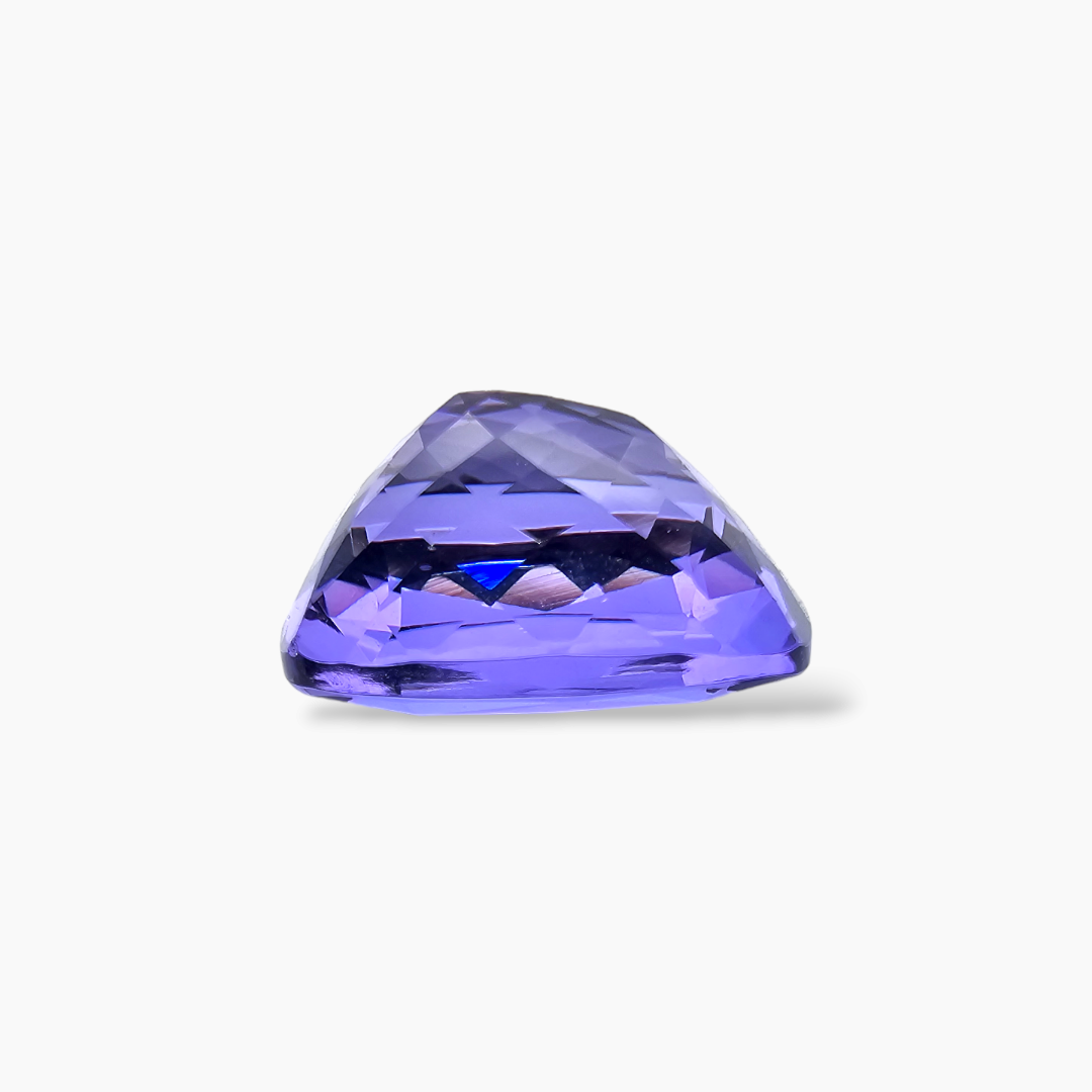 Natural Tanzanite Gemstone in Cushion Cut 16.41 Carats with 17 by 12 mm for Sale