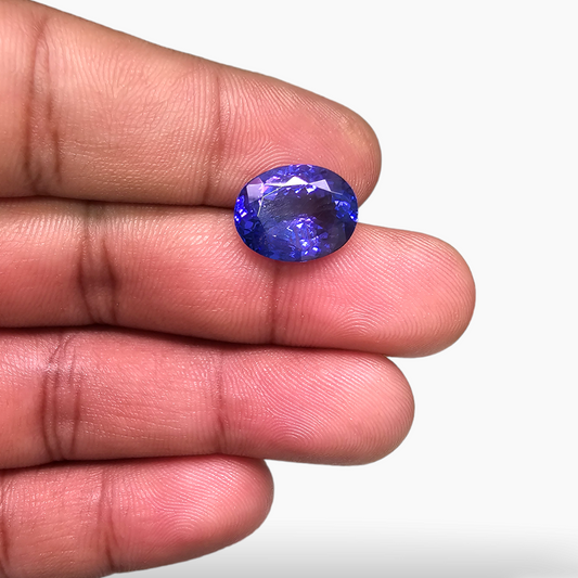 Shop Natural Tanzanite Gemstone 6.4 Carats with 13 by 10 MM for Sale