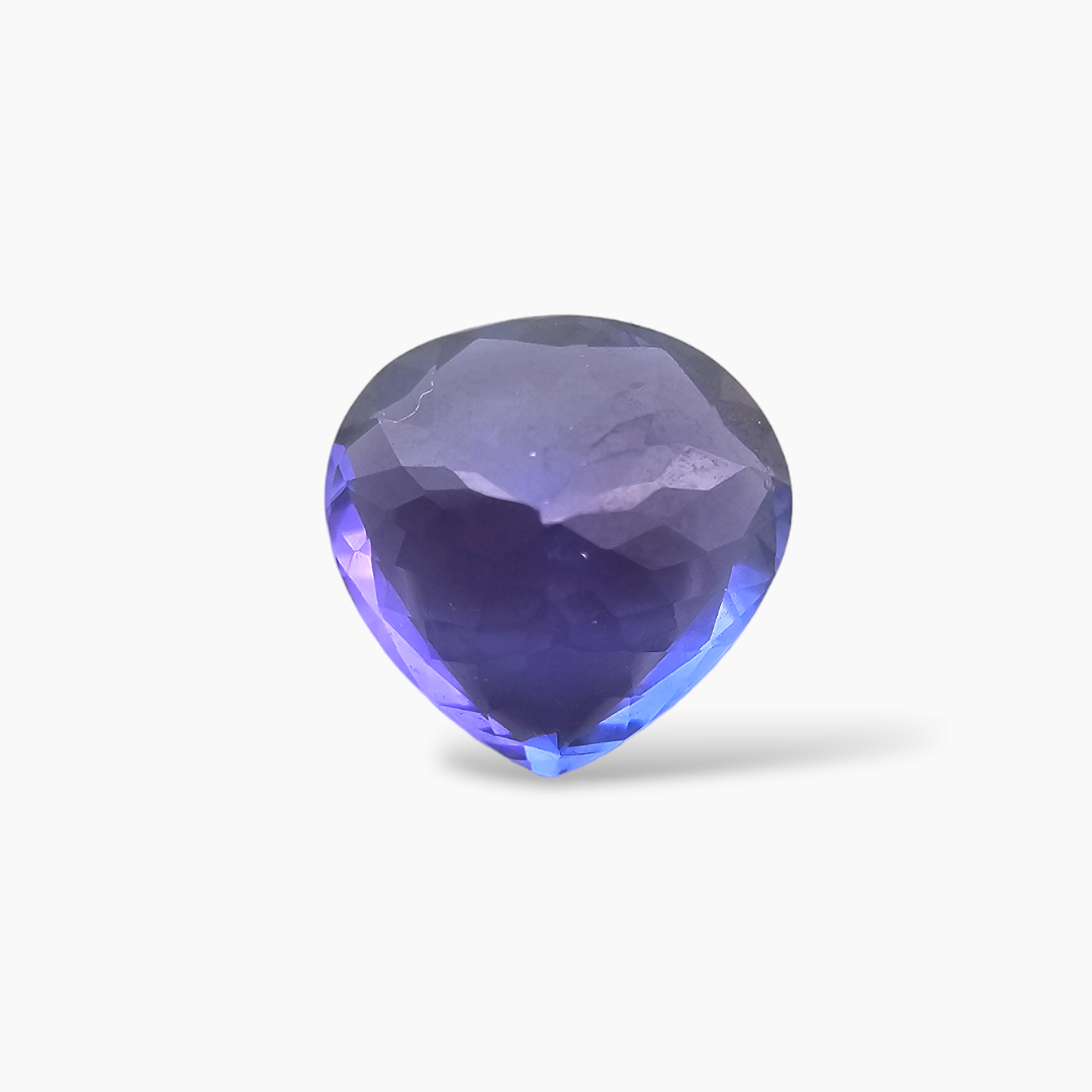 Natural Tanzanite Stone in Heart Shape with 5.02 Carats Weight for Sale