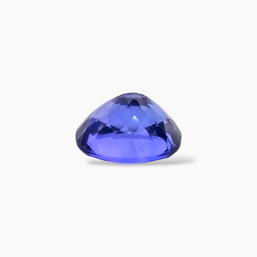 Natural Tanzanite Stone in Oval 7.40 Carats Weight 13 by 11 MM