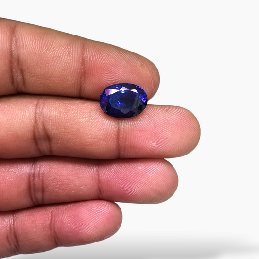 Natural Tanzanite Blue Gemstone in 6.28 with 13 by 9 MM for Sale